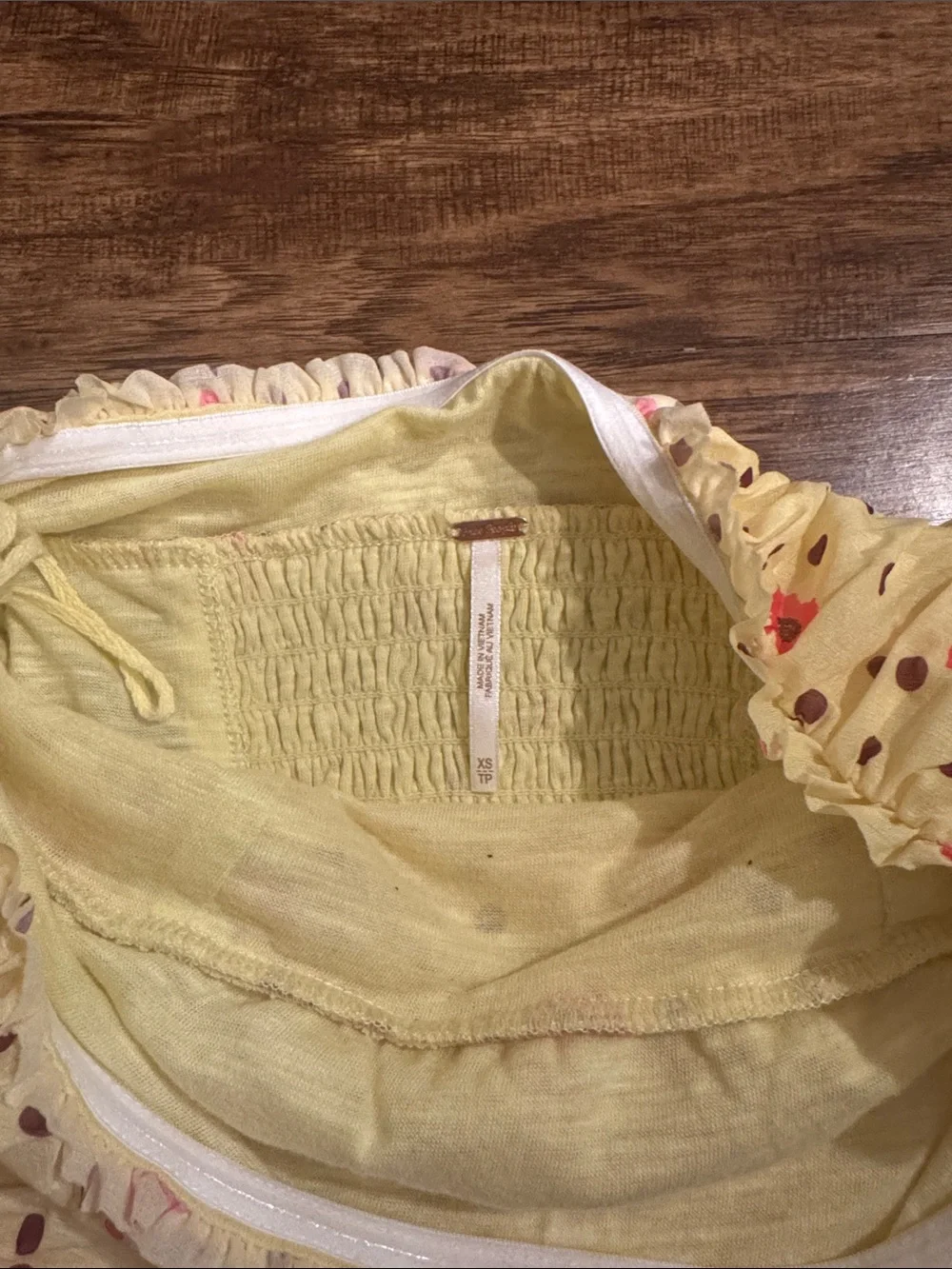 Free people top size xs